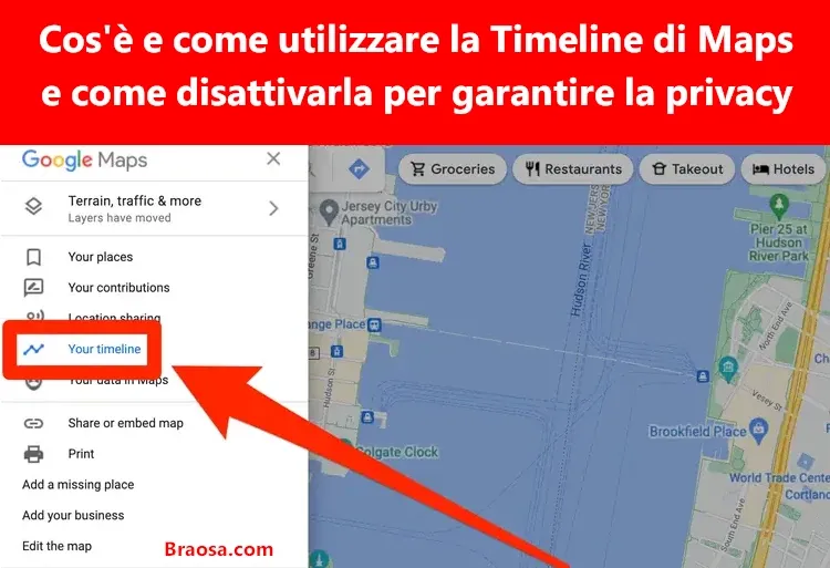 Cos'è e come utilizzare la Timeline di Maps e come disattivarla per garantire la privacy